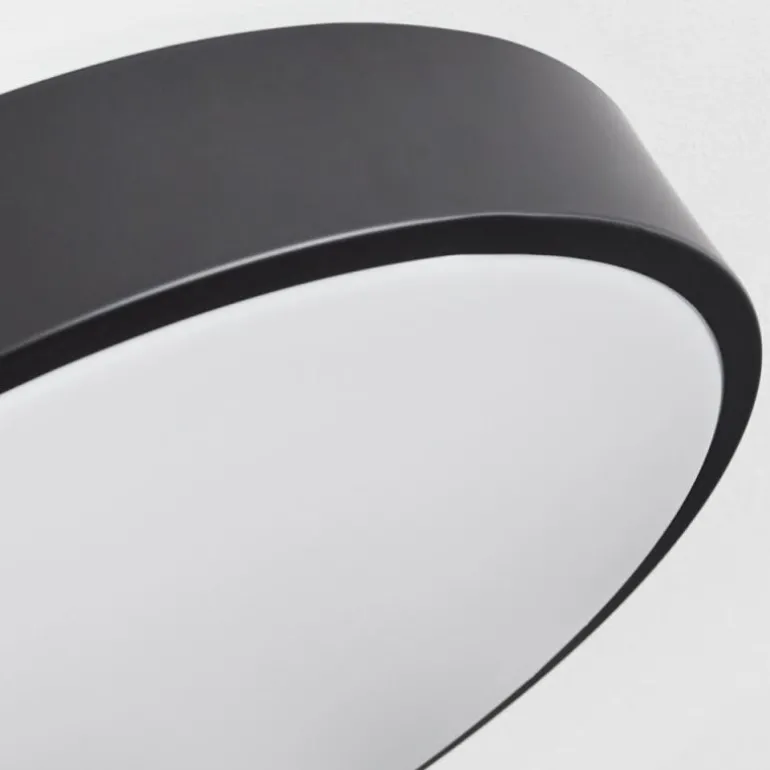 Plafonnier Samaira LED Noir, 1 lumière