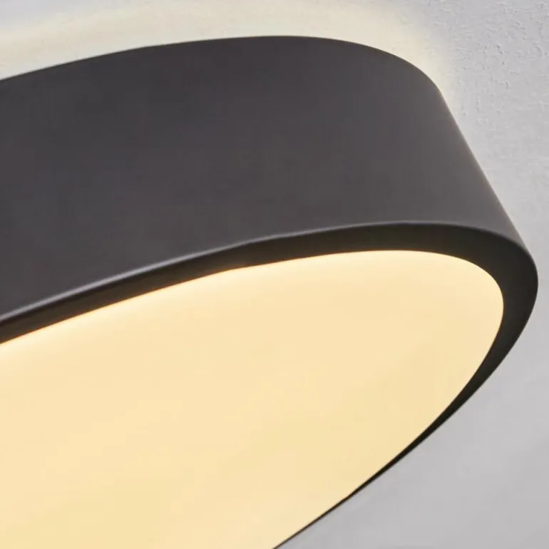 Plafonnier Samaira LED Noir, 1 lumière