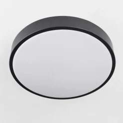 Plafonnier Samaira LED Noir, 1 lumière