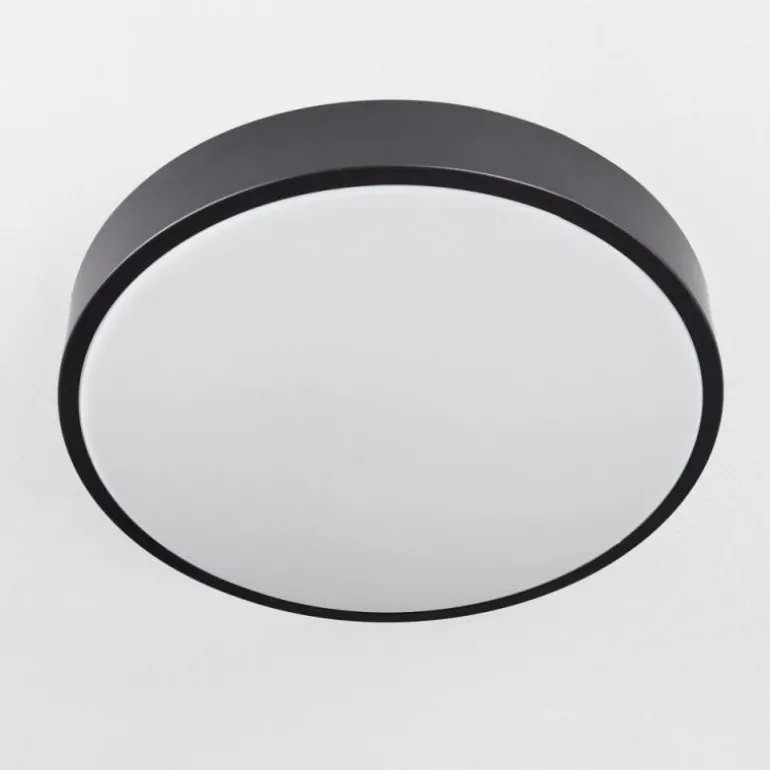 Plafonnier Samaira LED Noir, 1 lumière