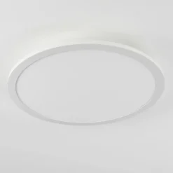 Plafonnier Sani LED Blanc, 1 lumière, Télécommandes, Changeur de couleurs