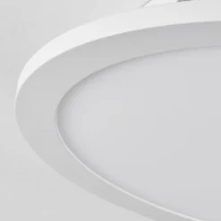 Plafonnier Sani LED Blanc, 1 lumière, Télécommandes, Changeur de couleurs