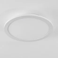 Plafonnier Sani LED Blanc, 1 lumière, Télécommandes, Changeur de couleurs