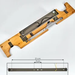Plafonnier Santorum Argent Oxydé, Écru, 4 lumières