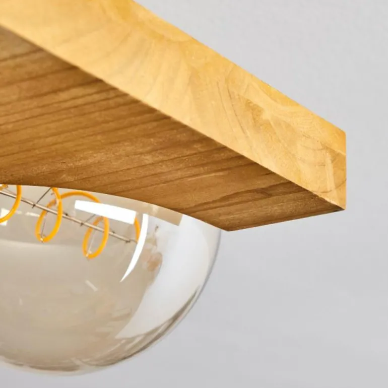 Plafonnier Santorum Argent Oxydé, Écru, 4 lumières