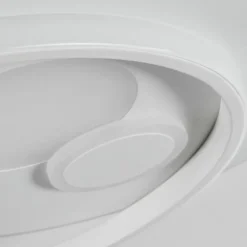 Plafonnier Selim LED Blanc, 1 lumière, Télécommandes