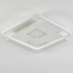 Plafonnier Selim LED Blanc, 1 lumière, Télécommandes