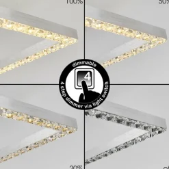 Plafonnier Serranos LED Aluminium, 1 lumière