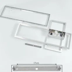 Plafonnier Serranos LED Aluminium, 1 lumière