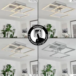 Plafonnier Serranos LED Aluminium, 1 lumière