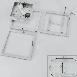 Plafonnier Serranos LED Aluminium, 1 lumière