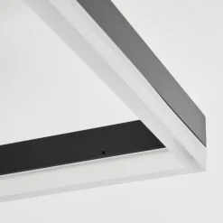 Plafonnier Sistelo LED Noir, 1 lumière