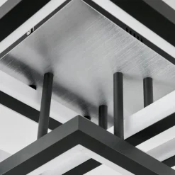 Plafonnier Solaro LED Gris, 1 lumière