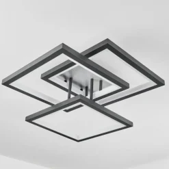 Plafonnier Solaro LED Gris, 1 lumière
