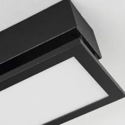 Plafonnier Sourbarie LED Brun, Couleur bois, Noir, 1 lumière