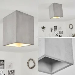 Plafonnier Stettler Gris, 1 lumière