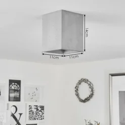 Plafonnier Stettler Gris, 1 lumière