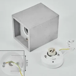 Plafonnier Stettler Gris, 1 lumière