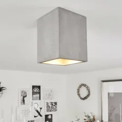 Plafonnier Stettler Gris, 1 lumière