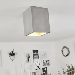 Plafonnier Stettler Gris, 1 lumière