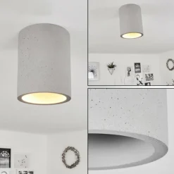 Plafonnier Stettler Gris, 1 lumière