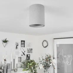 Plafonnier Stettler Gris, 1 lumière