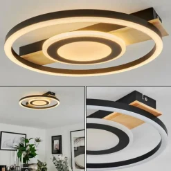 Plafonnier Taboneira LED Écru, Noir, Blanc, 1 lumière