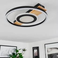 Plafonnier Taboneira LED Écru, Noir, Blanc, 1 lumière