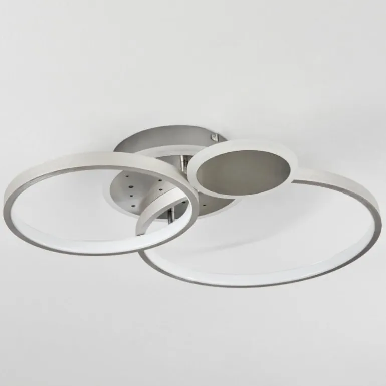 Plafonnier Tagsdorff LED Chrome, Nickel mat, 1 lumière