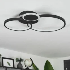 Plafonnier Tagsdorff LED Noir, Blanc, 1 lumière