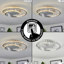 Plafonnier Tanganheira LED Aluminium, 1 lumière