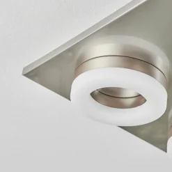 Plafonnier Thiernu LED Nickel mat, 1 lumière