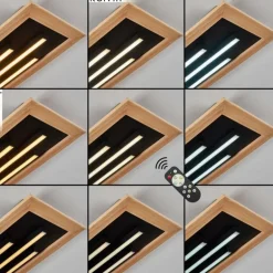 Plafonnier Tojeirinha LED Écru, Noir, 2 lumières