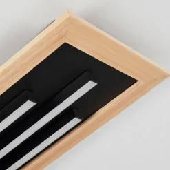 Plafonnier Tojeirinha LED Écru, Noir, 2 lumières