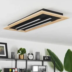 Plafonnier Tojeirinha LED Écru, Noir, 2 lumières