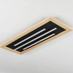 Plafonnier Tojeirinha LED Écru, Noir, 2 lumières