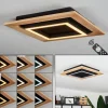 Plafonnier Tojeirinha LED Bois clair, Noir, 1 lumière, Télécommandes