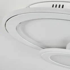 Plafonnier Tomazes LED Blanc, 1 lumière, Télécommandes