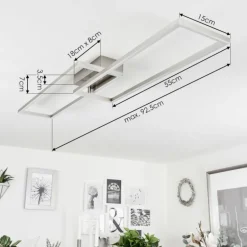 Plafonnier Torres LED Blanc, 1 lumière