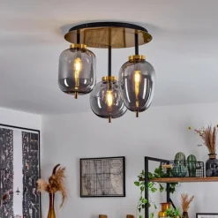 Plafonnier Verbania Laiton, 3 lumières