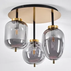 Plafonnier Verbania Laiton, 3 lumières