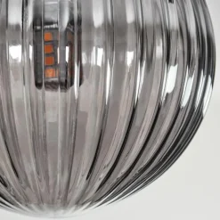 Plafonnier - Verre 10 cm, 12 cm, 15 cm Chehalis Ambre, Fumé, 10 lumières