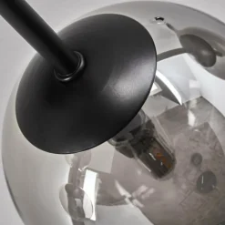 Plafonnier - Verre 12 cm Chehalis Fumé, 6 lumières