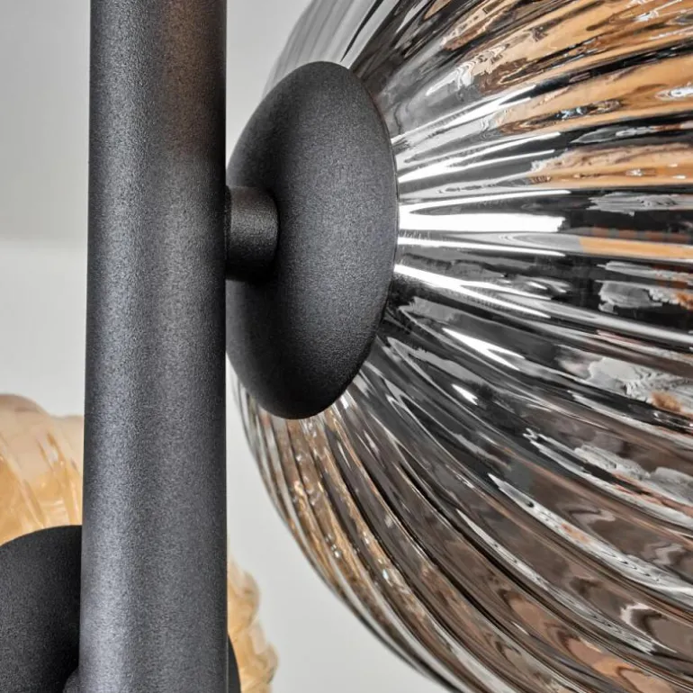 Plafonnier - Verre 10 cm, 12cm, 15cm Chehalis Ambre, Clair, Fumé, 8 lumières