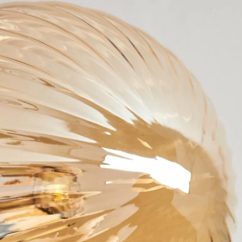 Plafonnier - Verre Chehalis Ambre, 6 lumières