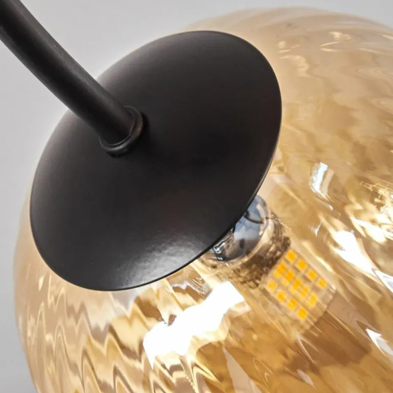 Plafonnier - Verre Chehalis Ambre, 6 lumières