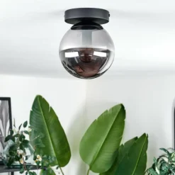 Plafonnier - Verre Gastor Fumé, 1 lumière