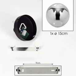 Plafonnier - Verre Gastor Fumé, 1 lumière