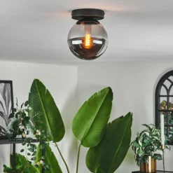 Plafonnier - Verre Gastor Fumé, 1 lumière
