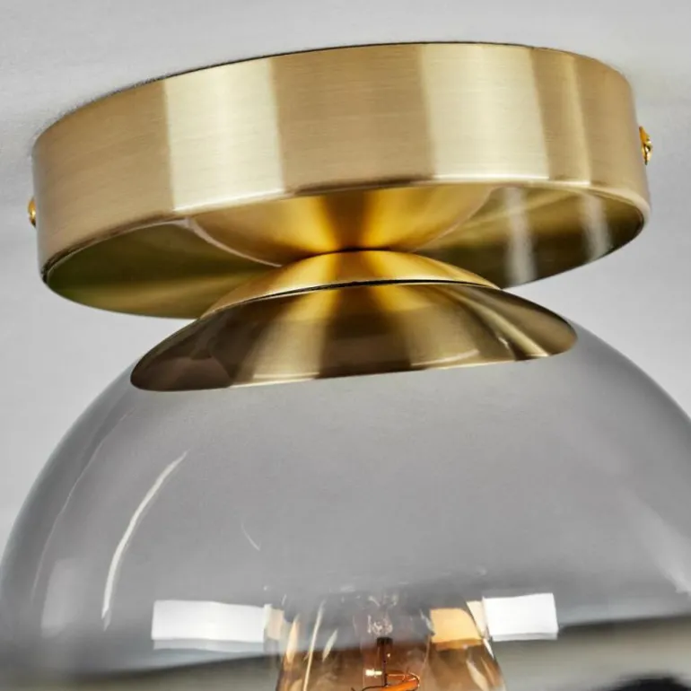 Plafonnier - Verre Koyoto Laiton, 1 lumière